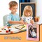 10" Hands Down Best Mom Ever Sign DIY Kids Gifts For Mom Handprint Kit with Acrylic Paints, Toddler Craft Birthday Gift Mother's Day Keepsake for Mum, Family Plaque with Daughter, Son Names HF90-M